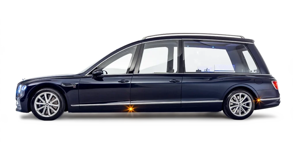 New funeral vehicles: Bentley-Flying-Spur-Hearse-Exterior