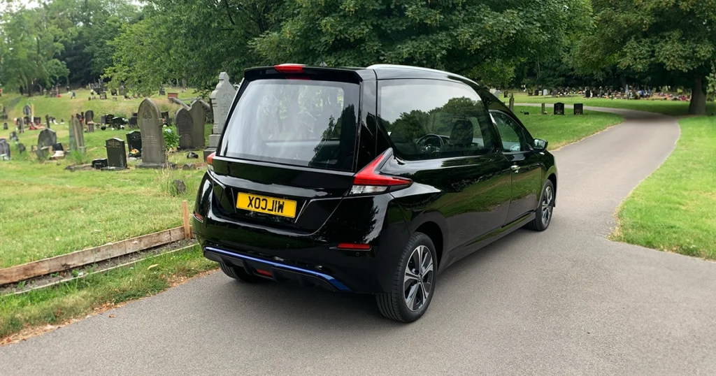 Nissan All Electric Hearse Back