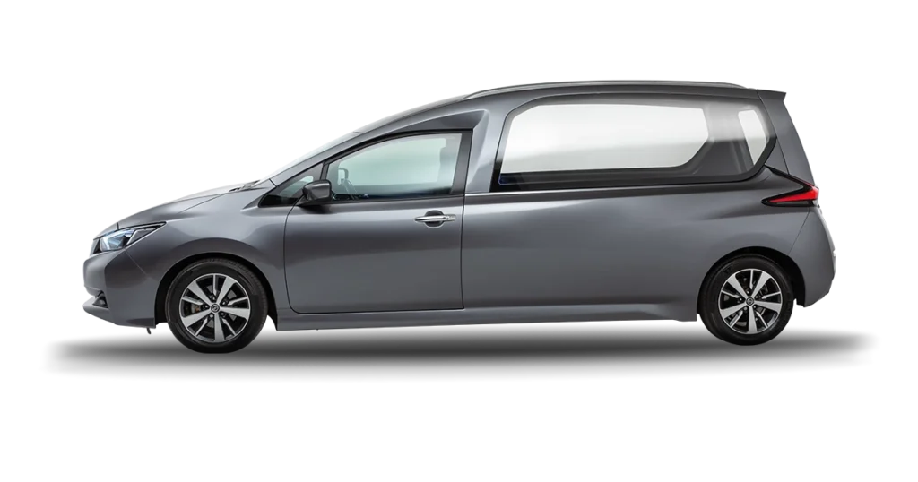 New Funeral Vehicles: Nissan Hearse All Electric Side Hotspot