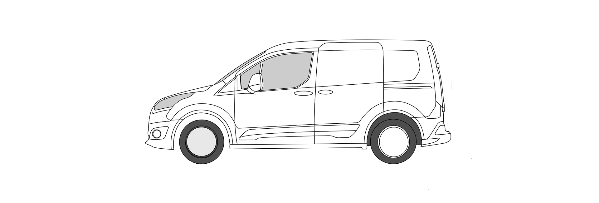 Ford Tourneo-Line-Drawring